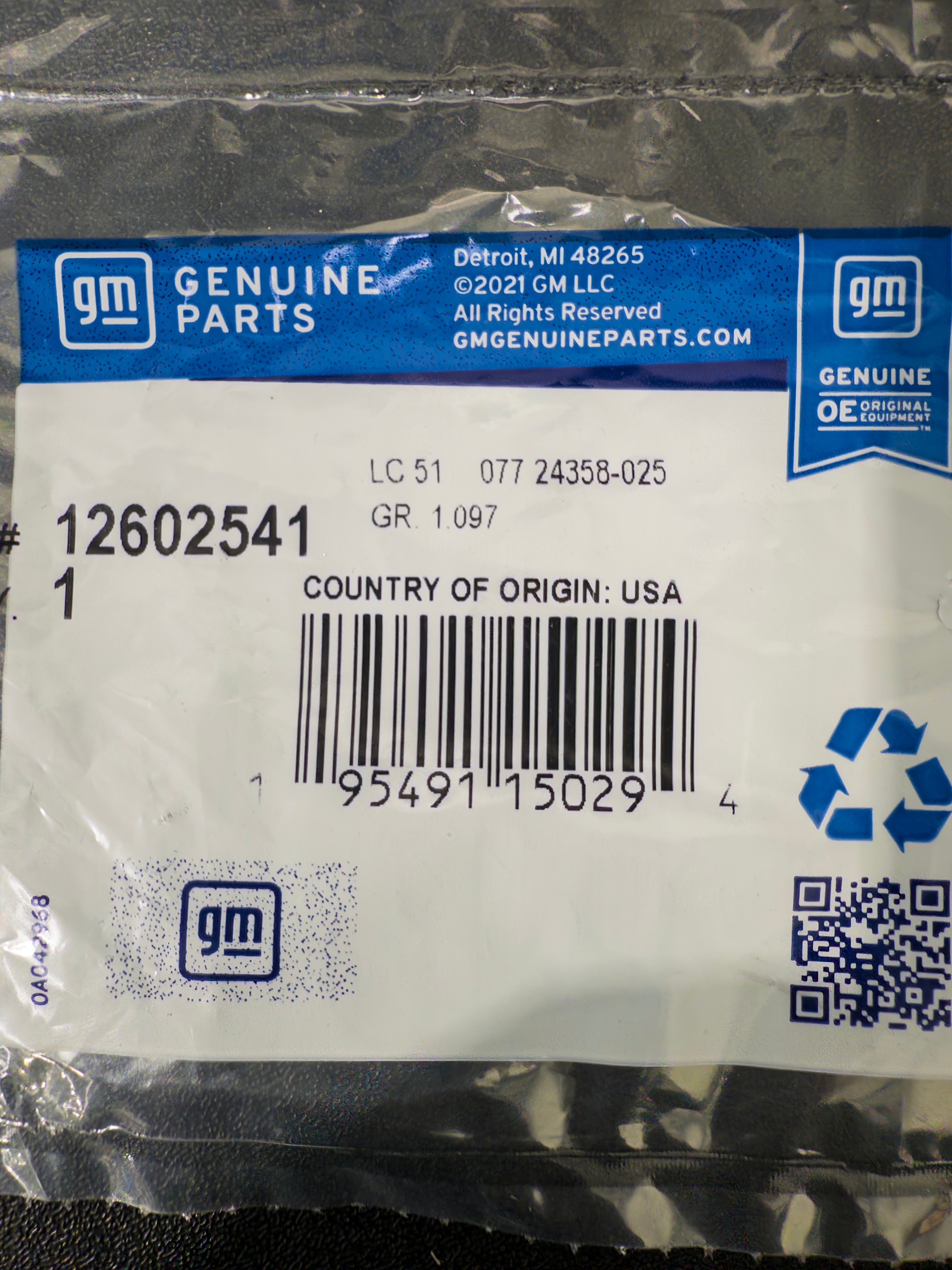 LS Coolant Air Bleed O-Ring