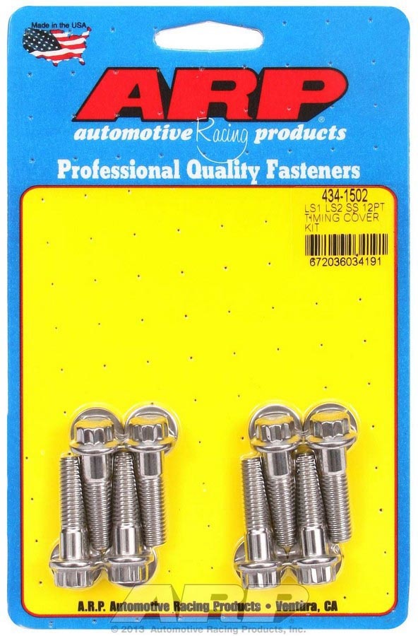 ARP LS Timing Cover Bolt Kit Stainless Steel 434-1502