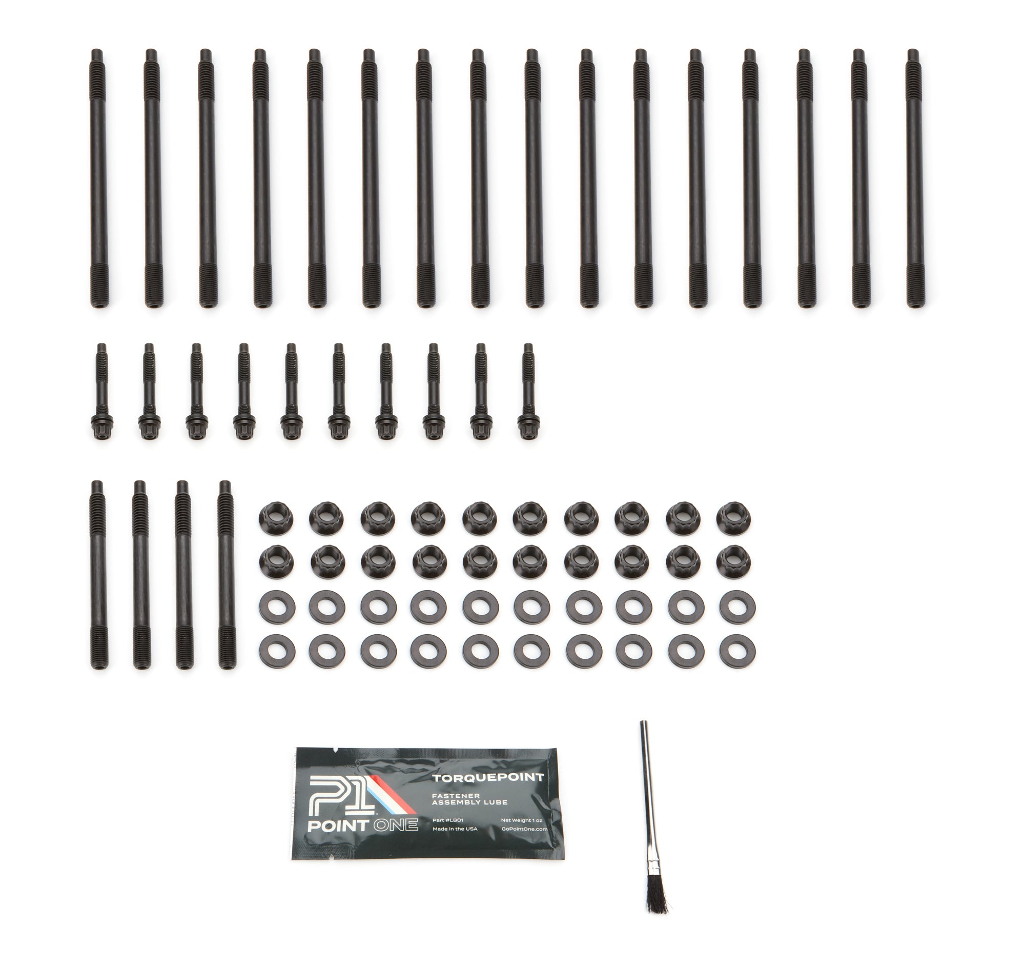 P1 LS1 Head Stud Kit, 12PT, Suits 2003 & Earlier LS1 - K003-H05E