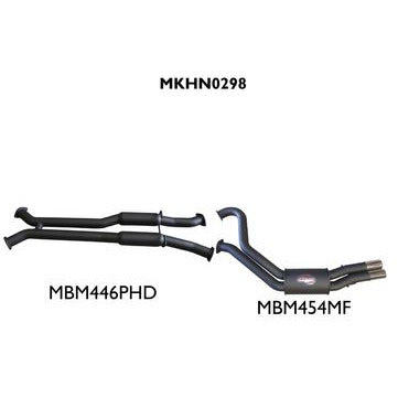 Holden Statesman Caprice WH V8 5.7L LWB 1999-2003 Sedan Aluminised Steel 3in Dual Cat Back Exhaust System - Medium Noise Levels