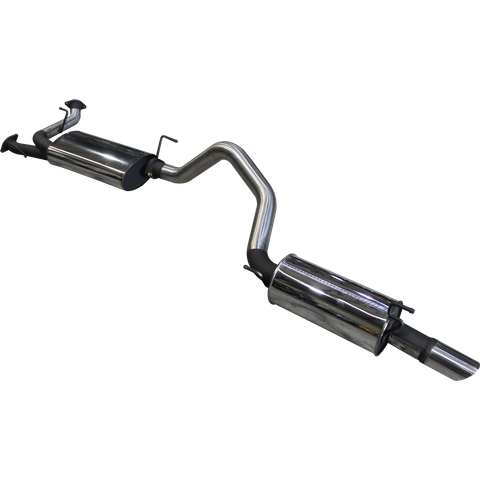 Toyota Landcruiser 200 Series URJ202 4.6L V8 Petrol Wagon Stainless Steel 3in Single Cat Back Exhaust - Low Noise Levels