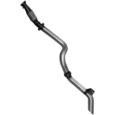 Toyota Landcruiser 79 Series VDJ79 4.5L Turbo Diesel Single Cab 2007-2016 (Without DPF) Ute Exhaust System - Stainless Steel 3in Without Cat Side Exit Muffler - High Noise Levels