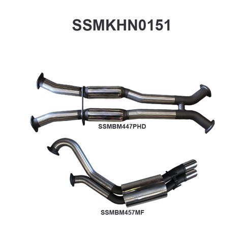 Holden Monaro V2 5.7L V8 Coupe Stainless Steel 3in Dual Cat Back Exhaust System - Medium Noise Levels