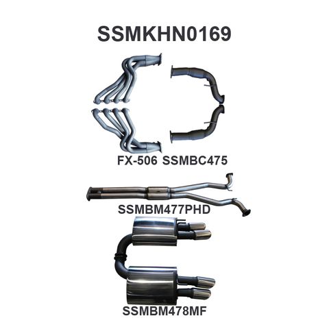 Holden Commodore VE 6.0L V8 Sedan, Sport Wagon & Wagon Stainless Steel 3in Dual Full System - Medium Noise Levels Exhaust