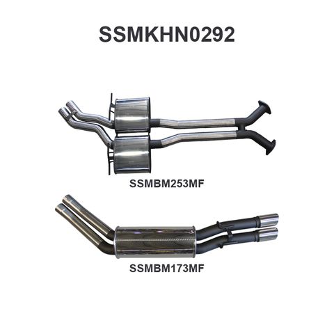 Holden Statesman Caprice WH V8 5.7L LWB 1999-2003 Sedan Stainless Steel 2.5" Dual Cat Back Exhaust System - Low Noise Levels