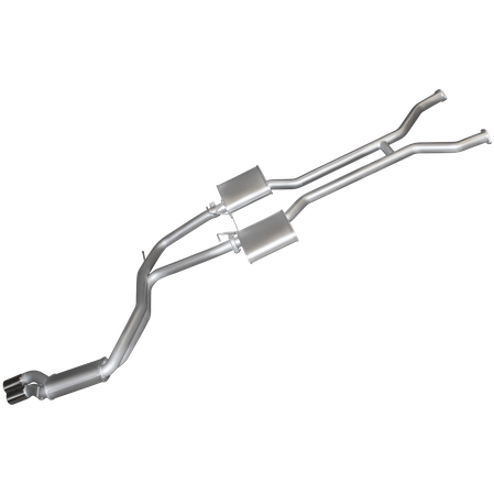 Ford Falcon AU 5.0L V8 Aluminised Steel 2.5in Dual Cat Back Exhaust System with Independent Rear Suspension (Including XR8) - Low Noise Levels