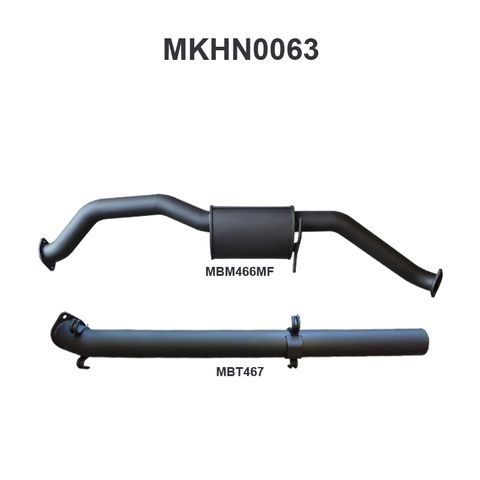 Holden Commodore VP, VR & VS 5.0L V8 Aluminised Steel 3in Single Cat Back Exhaust System with Independent Rear Suspension - Medium Noise Levels