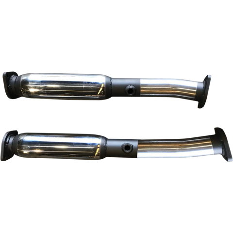 Patrol Y62 5.6L V8 2 1/2in Replacement Dual Catalytic Converter Exhaust Pipes with Resonator