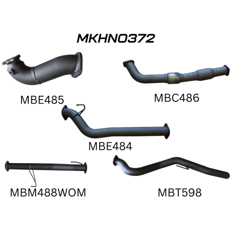 Holden Colorado RC 3.0L 4JJ1TC LWB Factory Cab Chassis July 2008-July 2010 Aluminised Steel Catalytic Converter Exhaust System - Loud Noise Levels